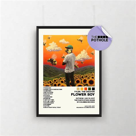 Tyler The Creator Poster Flower Boy Poster Album Cover Etsy