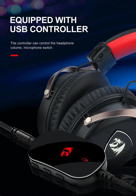 Redragon H520 ICON Gaming Headset 7 1 USB And 3 5mm Surround Sound