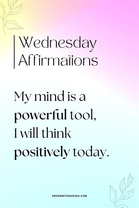 100 Wednesday Affirmations For Work Power Up Your Workweek Dream