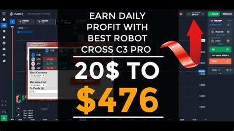 Earn Daily Profit With Best Robot Cross C3 PRO 20 To 476 Quotex