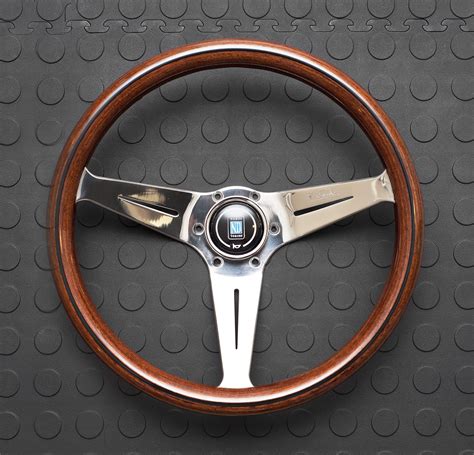 Nardi Deep Corn Steering Wheel 350mm Wood With Polished Spokes