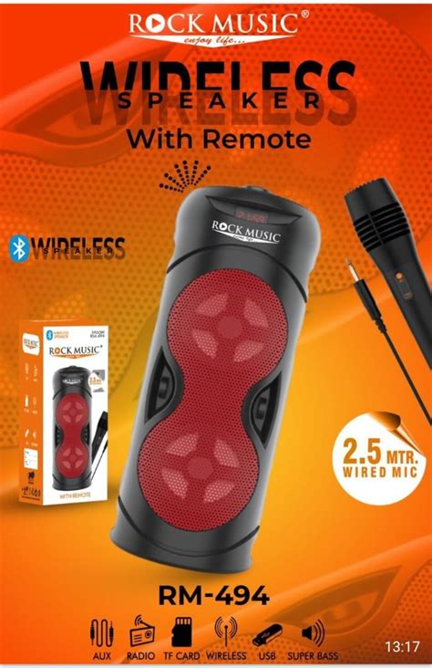 Rock Music Speaker With Mice Remote At Rs 850piece New Ashok Nagar New Delhi Id 27140668262