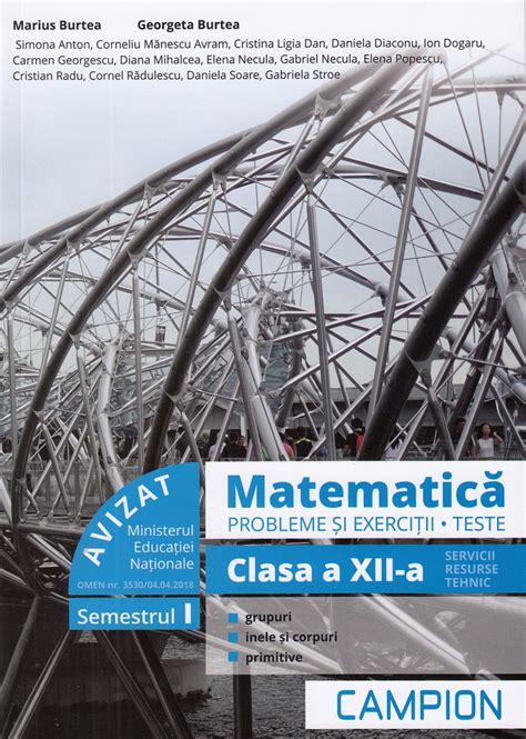 Matematica Probleme Si Exercitii Teste Clasa A XII A Semestrul I