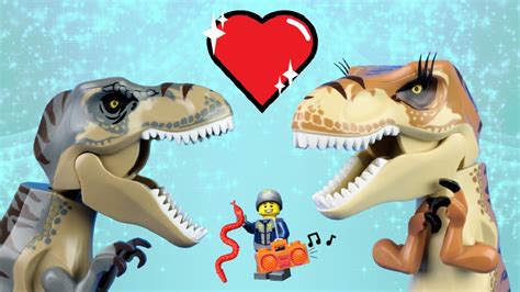 Lego Jurassic World Stop Motion T Rex Romance Fail Dino Soap Opera