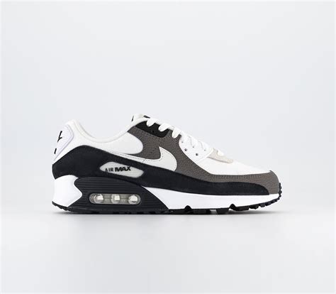 Nike Air Max 90 Trainers Flat Pewter White Black Obsidian Mens Trainers