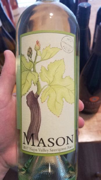 2017 Mason Cellars Sauvignon Blanc Usa California Napa Valley