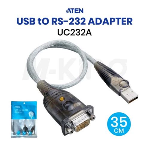 Aten Usb To Serial สาย Usb To Rs232 รุ่น Uc 232a Aten Uc232a Usb To