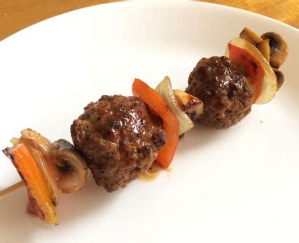 Meatball Skewers Recipe - FoodsDiary