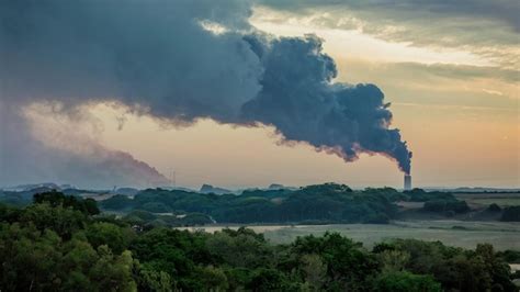 Premium Photo | Smoke and air pollution on one day