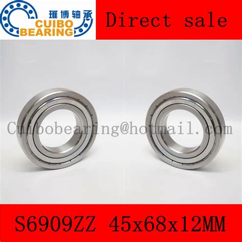 FREE SHIPPING 5PCS S6909 ZZ Stainless Steel Shielded Miniature Ball