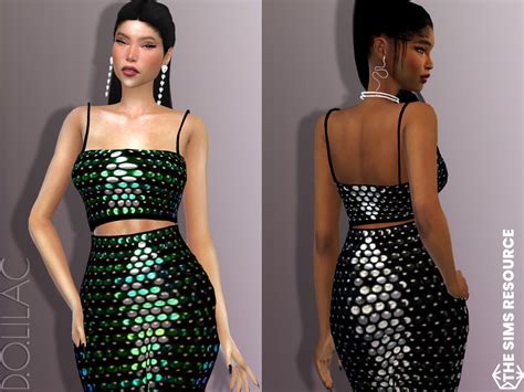 The Sims Resource Sequin Skirt Set Do653