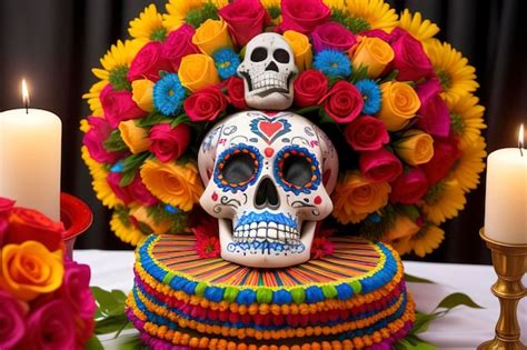 Premium AI Image | Dia de los Muertos aka Day of the Dead amp La ...