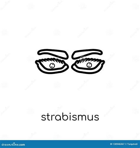 Diseases Of The Eye - Strabismus. A Variation Of Cartoon Vector