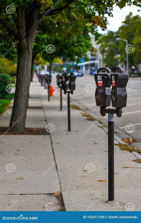 Close Up of the Parking Meters. Stock Image - Image of parking, expire: 102417709