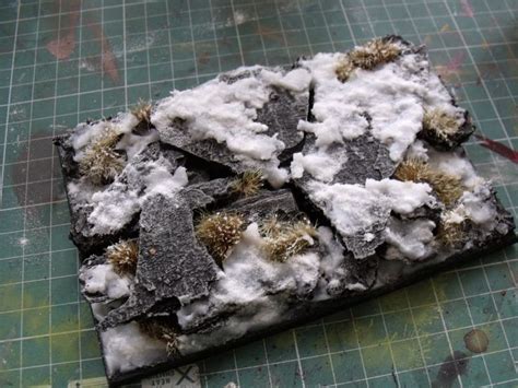 Miniature Bases How To Make Snow Winter Theme