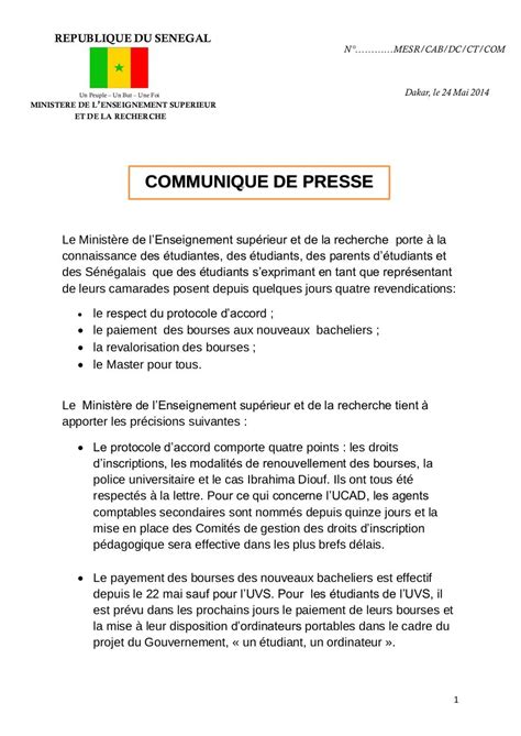 Communiqu De Presse Xx Gestion De Projet