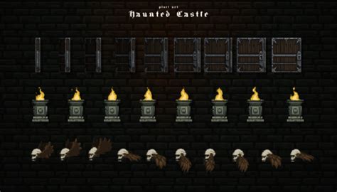 Pixel Art Haunted Castle Thegameassetsmine