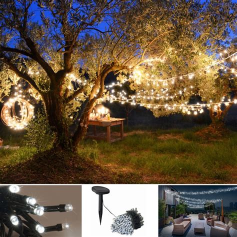 Guirlande Solaire Led Blanches D Corative Jardin Eclairage Et