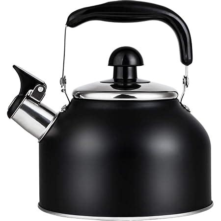 Vonshef Stove Top Kettle Stainless Steel Whistling Kettle Silver L