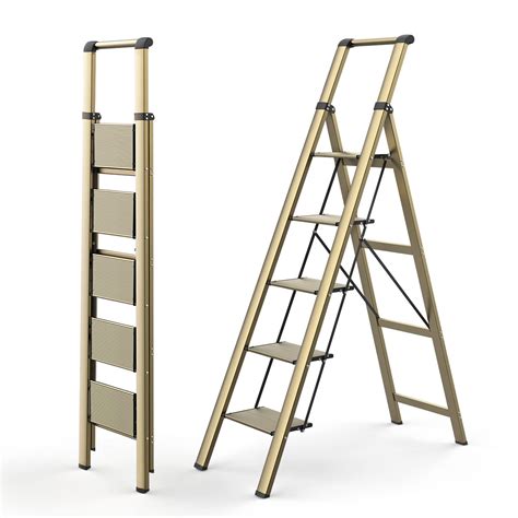 Step Ladder Folding Ladder With Anti Slip Wide Pedal Portable