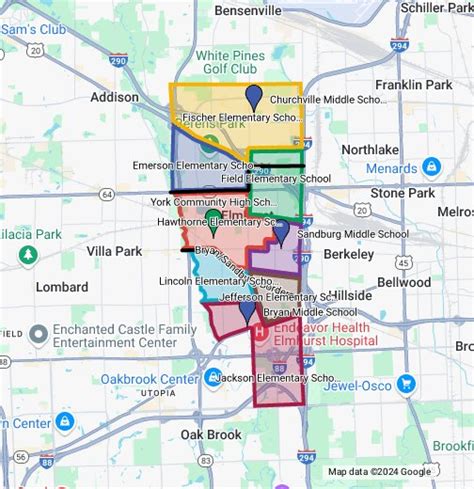 Elmhurst School District 205 Boundaries