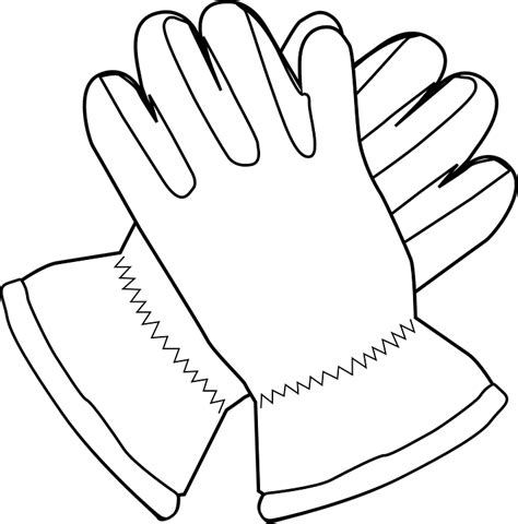 Free Vector Graphic Gloves Mittens Outline White Free Image On