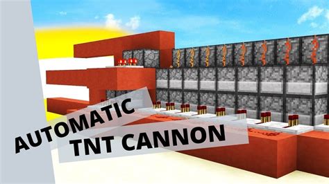 How To Make An Automatic Tnt Cannon Very Easy Youtube