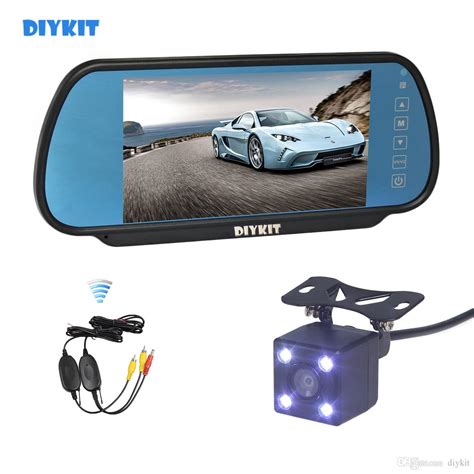 Diykit Inch Display Car Mirror Monitor Led Night Vision Rear View Hd