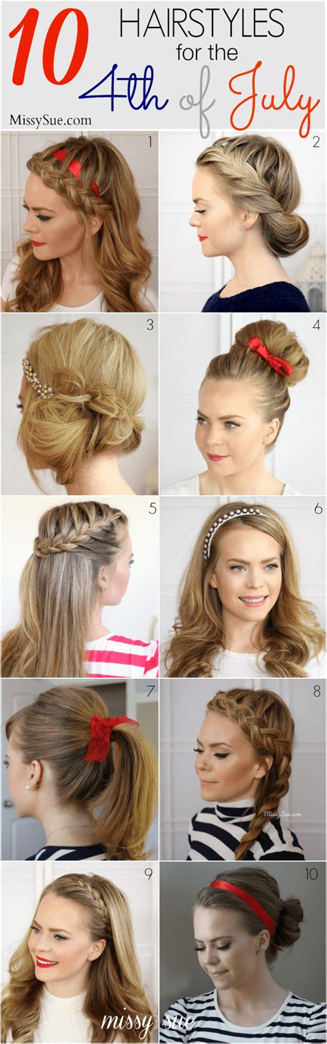 10 Hairstyles For The 4th Of July