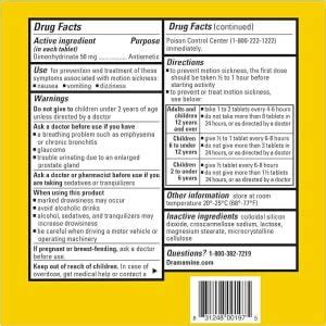 Order Dramamine Tablets Online | Meds For Less