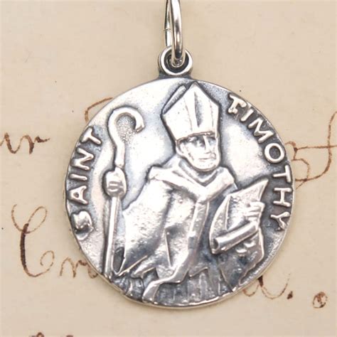 St Timothy Medal - Etsy