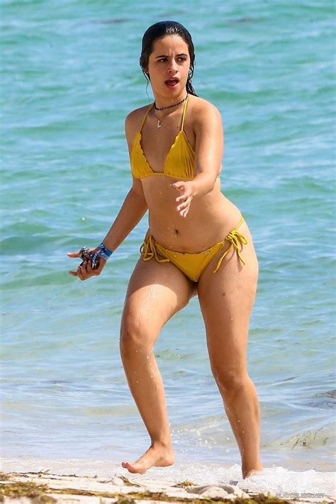 Camila Cabello Exposing Big Butt In Wet Bikini On A Beach Playcelebs Net