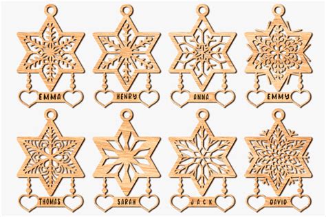 Laser Cut Christmas Snowflake Ornament Graphic By Art Hub · Creative