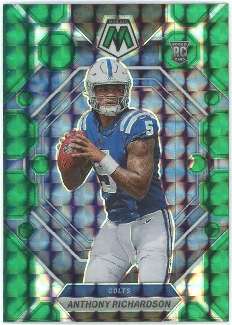 NFL Indianapolis Colts 2023 Panini Mosaic Single Card Green Mosaic