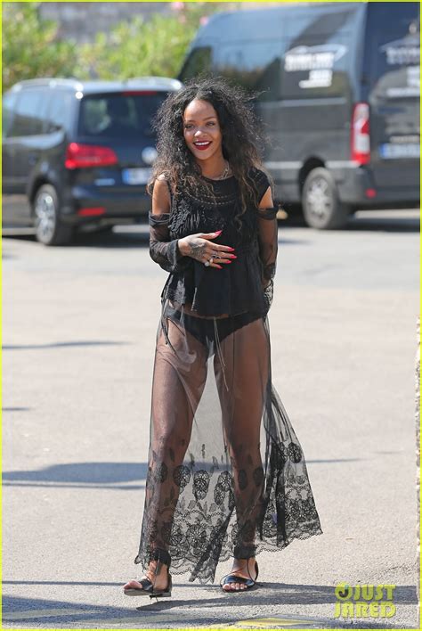 Rihanna S Super Sexy Sheer Dress Puts Her Legs On Display Photo