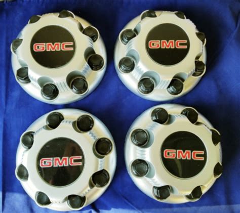 4 PCS 03 15 GMC Savana Sierra Yukon XL 8 Lugs Wheel Center Cap MATTE