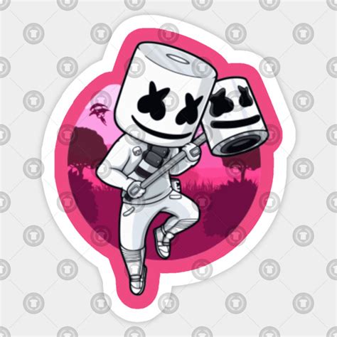 Fortnite Marshmello Event - Marshmello - Sticker | TeePublic