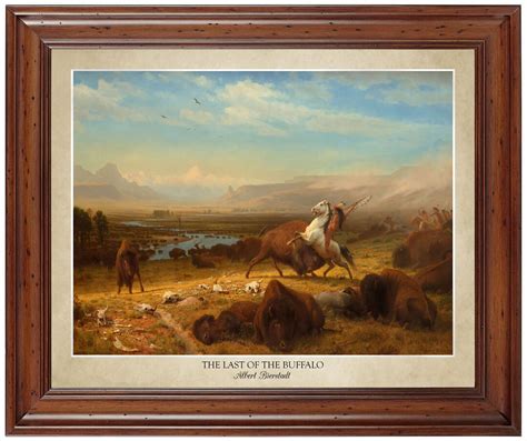 The Last Of The Buffalo By Albert Bierstadt X Print Showing Artist