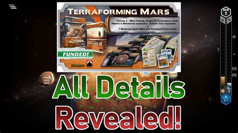 New Expansions For Terraforming Mars Revealed Kickstarter Is Live