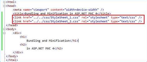 Bundling And Minification In ASP NET MVC 4 MindStick