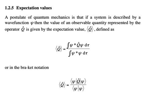 Question About This Equation For The Expectation Value