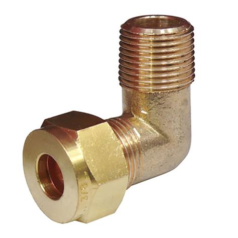 Ag Gas Male Elbow Coupling 38 Copper To 38 Bsp Tapered Aquafax