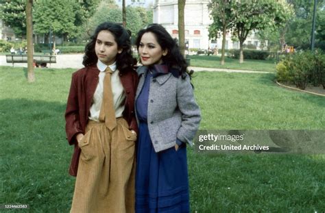 Ratna Sari Dewi Sukarno with daughter Kartika Carina at Paris, France ...