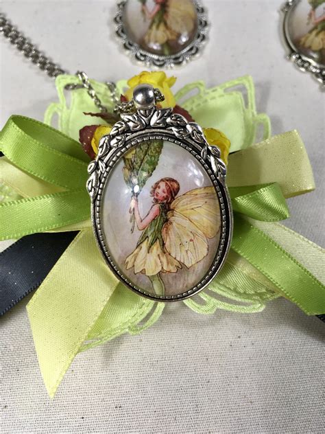 Fairy Necklace Fairytale Jewelry Whimsical Fairy Pendant Etsy Fairy