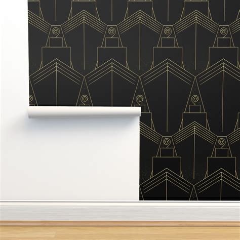 Art Deco Ships Wallpaper | Spoonflower