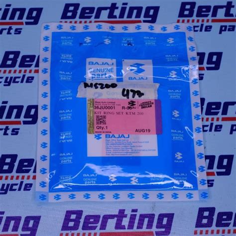 PISTON RING SET Rouser NS200 200NS RS200 KTM Duke RC 200 Genuine