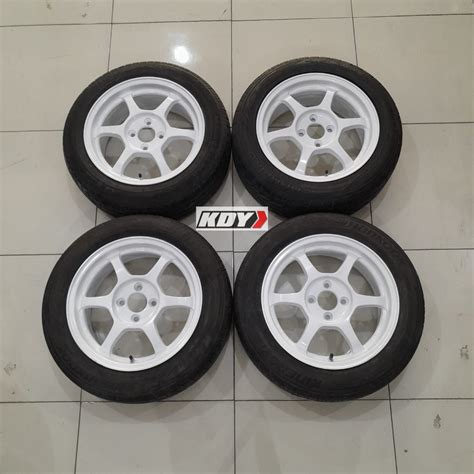 Jual Velg Racing Bekas Copotan Mobil Model JDM SSR Type C Ring 15 Pcd