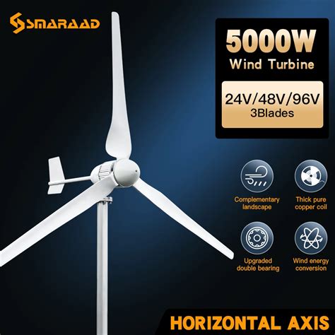 Turbine Olienne Horizontale De 5KW Et 6KW G N Rateur Avec Nouvelle Mise