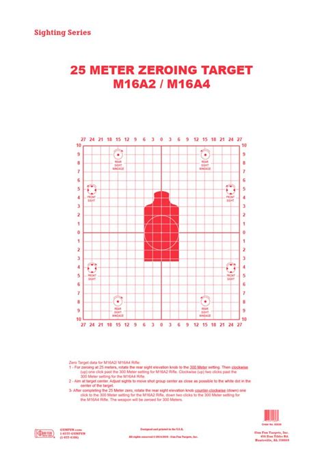 100 Yd Rifle Target 82030 Gunfun Targets Inc