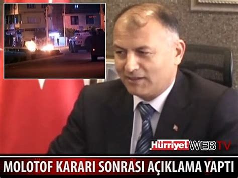 ADANA EMNİYET MÜDÜRÜ MOLOTOF KARARI SONRASI AÇIKLAMA YAPTI